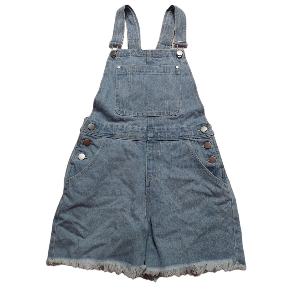 NWOT Abound Jean Short Overalls Size S - Picture 1 of 8